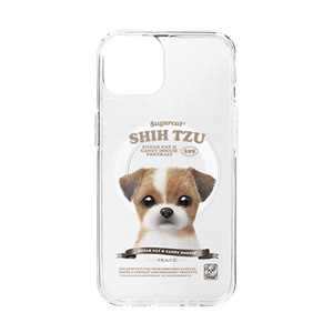 Peace the Shih Tzu New Retro Clear Gelhard Case (for MagSafe)