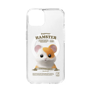 Hamjji the Hamster New Retro Clear Gelhard Case (for MagSafe)