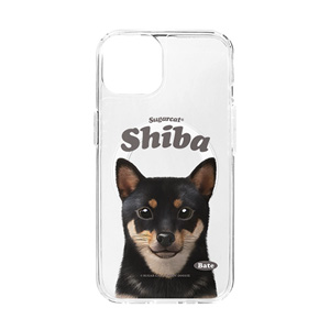 Bate the Shiba Type Clear Gelhard Case (for MagSafe)