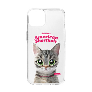 Momo the American shorthair cat Type Clear Gelhard Case (for MagSafe)