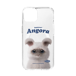 Fluffy the Angora Rabbit Type Clear Gelhard Case (for MagSafe)