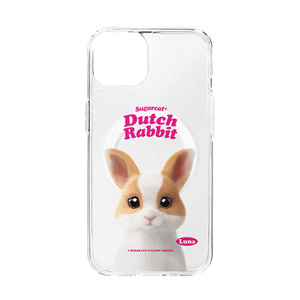 Luna the Dutch Rabbit Type Clear Gelhard Case (for MagSafe)