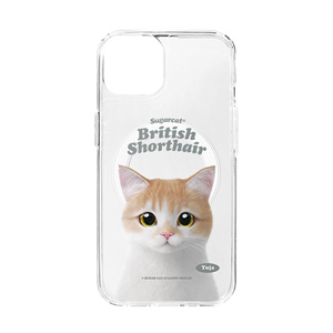 Yuja the British Shorthair Type Clear Gelhard Case (for MagSafe)