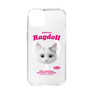 Coco the Ragdoll TypeFace Clear Gelhard Case (for MagSafe)