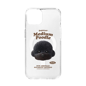 Cola the Medium Poodle TypeFace Clear Gelhard Case (for MagSafe)