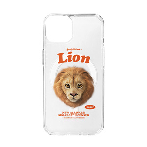 Lager the Lion TypeFace Clear Gelhard Case (for MagSafe)