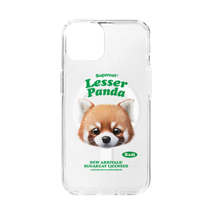 Radi the Lesser Panda TypeFace Clear Gelhard Case (for MagSafe)