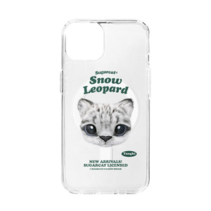Yungki the Snow Leopard TypeFace Clear Gelhard Case (for MagSafe)