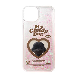 Cola the Medium Poodle MyHeart Aqua Glitter Case