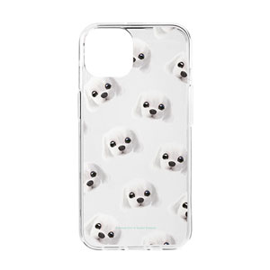 Livee Face Patterns Clear Jelly Case