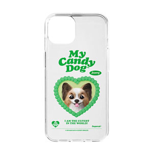 Jerry the Papillon MyHeart Clear Jelly/Gelhard Case