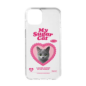Sarang the Russian Blue MyHeart Clear Jelly/Gelhard Case
