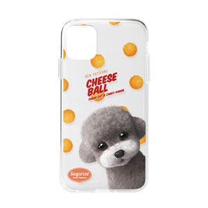 Earlgray the Poodle&#039;s Cheese Ball New Patterns Clear Jelly Case