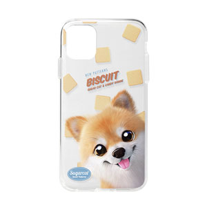 Tan the Pomeranian’s Biscuit New Patterns Clear Jelly Case