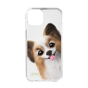 Jerry the Papillon Peekaboo Clear Jelly Case