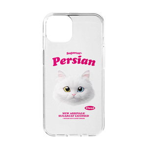 Cloud the Persian Cat TypeFace Clear Jelly/Gelhard Case