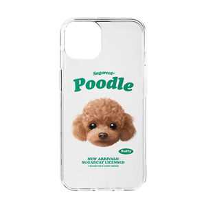 Ruffy the Poodle TypeFace Clear Jelly/Gelhard Case