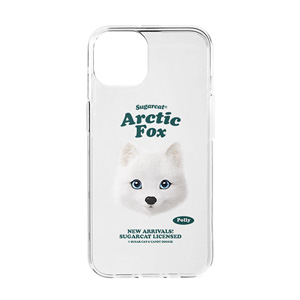 Polly the Arctic Fox TypeFace Clear Jelly/Gelhard Case