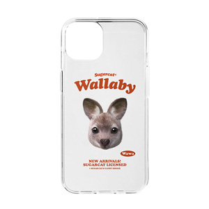 Wawa the Wallaby TypeFace Clear Jelly/Gelhard Case