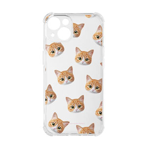 Hobak the Cheese Tabby Face Patterns Shockproof Jelly Case