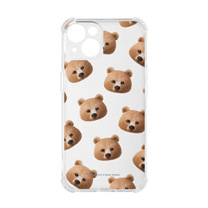 Brownie the Bear Face Patterns Shockproof Jelly Case