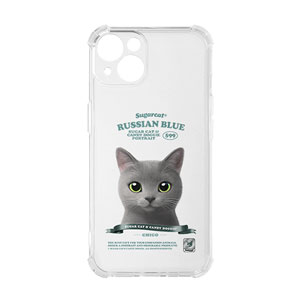 Chico the Russian Blue New Retro Shockproof Jelly/Gelhard Case
