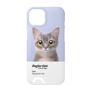 Leo the Abyssinian Blue Cat Colorchip Under Card Hard Case