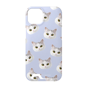 Rangi the Norwegian forest Face Patterns Under Card Hard Case