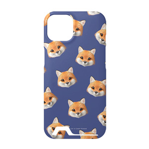 Maple the Red Fox Face Patterns Under Card Hard Case