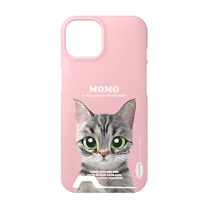 Momo the American shorthair cat Retro Under Card Hard Case