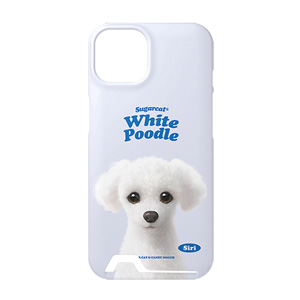 Siri the White Poodle Type Under Card Hard Case