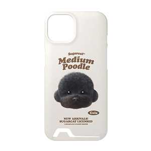Cola the Medium Poodle TypeFace Under Card Hard Case