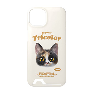 Mayo the Tricolor cat TypeFace Under Card Hard Case
