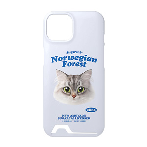 Miho the Norwegian Forest TypeFace Under Card Hard Case