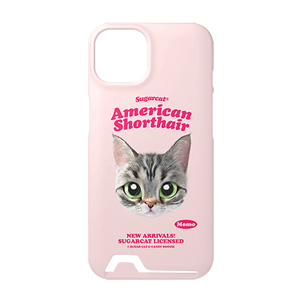 Momo the American shorthair cat TypeFace Under Card Hard Case