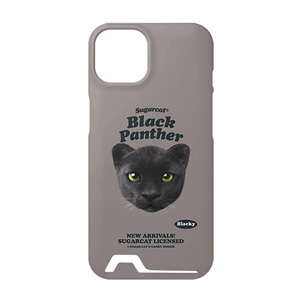 Blacky the Black Panther TypeFace Under Card Hard Case