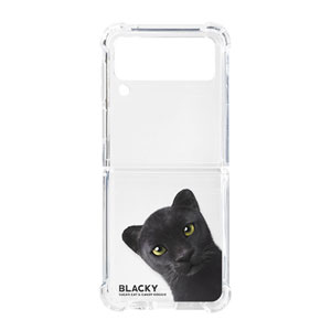 Blacky the Black Panther Peekaboo Shockproof Gelhard Case for ZFLIP series