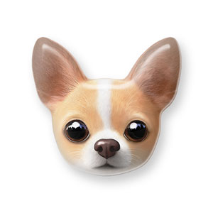Yebin the Chihuahua Face Shape Epoxy Tok