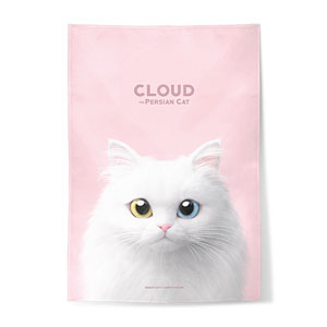 Cloud the Persian Cat Fabric Poster