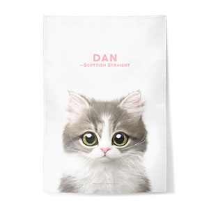 Dan the Kitten Fabric Poster