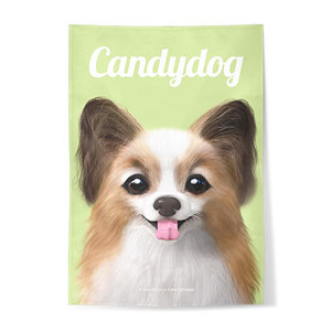 Jerry the Papillon Magazine Fabric Poster