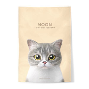 Moon the British Cat Fabric Poster