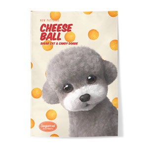 Earlgray the Poodle&#039;s Cheese Ball New Patterns Fabric Poster