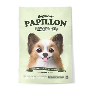 Jerry the Papillon New Retro Fabric Poster
