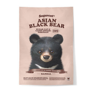 Bandal the Aisan Black Bear New Retro Fabric Poster