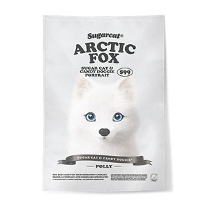 Polly the Arctic Fox New Retro Fabric Poster