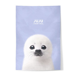 Juju the Harp Seal Fabric Poster