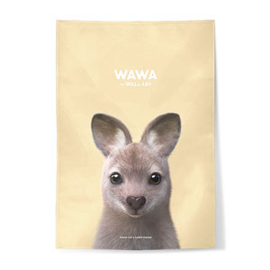 Wawa the Wallaby Fabric Poster