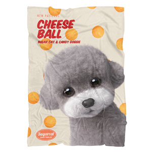Earlgray the Poodle&#039;s Cheese Ball New Patterns Fleece Blanket