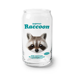 Nugulman the Raccoon TypeFace Beer Can Glass